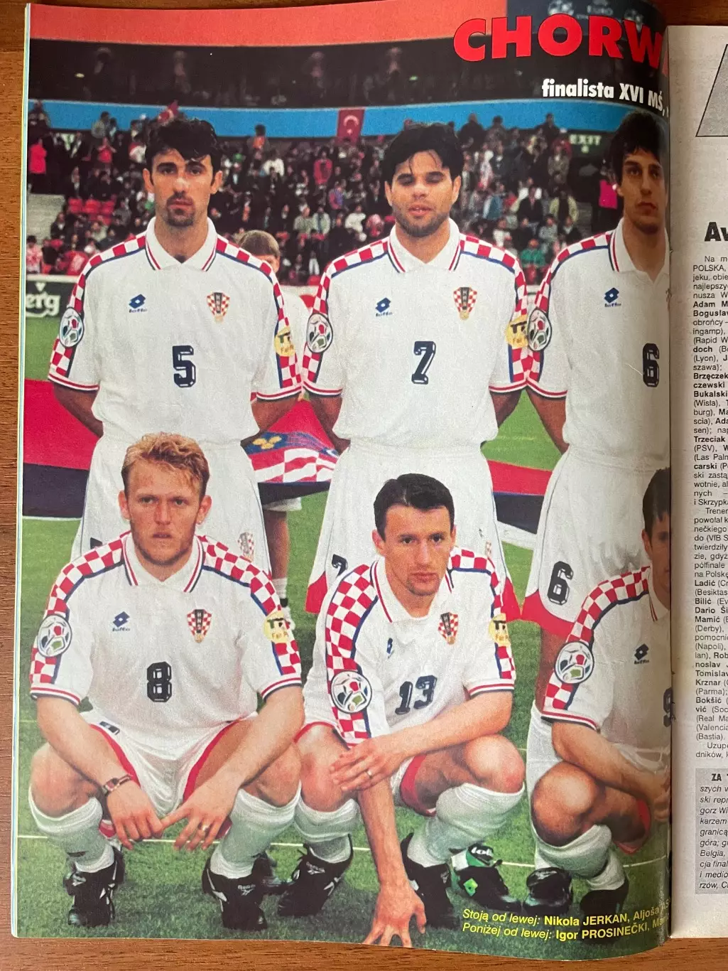 Журнал. Футбол Pilka Nozna N16/ 1998.Постер Аякс,Хорватія,Рауль,Окоча. 2