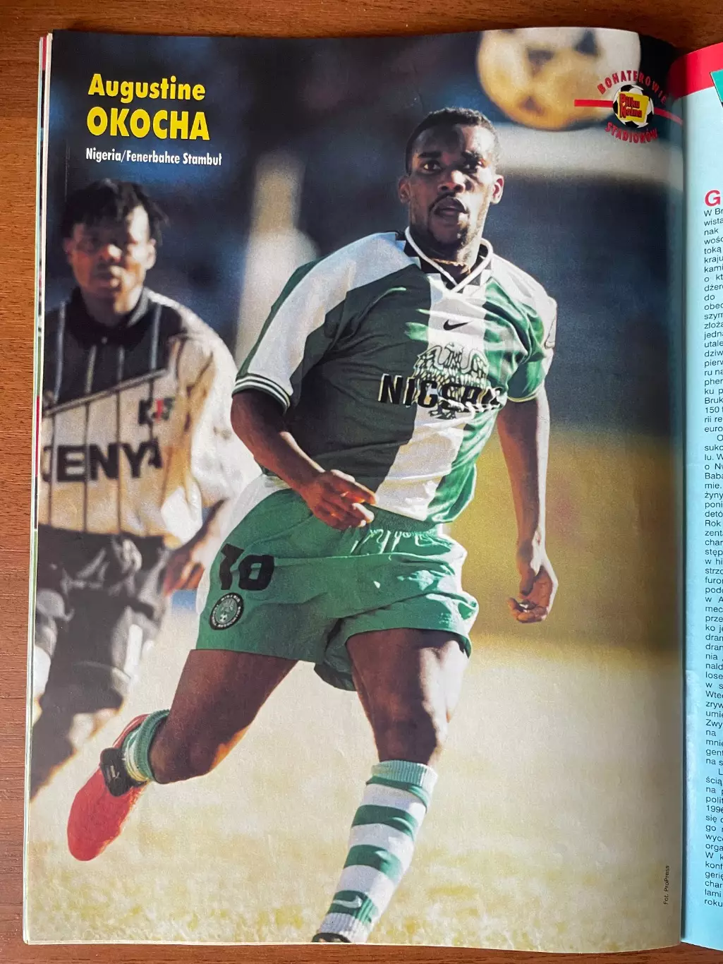 Журнал. Футбол Pilka Nozna N16/ 1998.Постер Аякс,Хорватія,Рауль,Окоча. 5