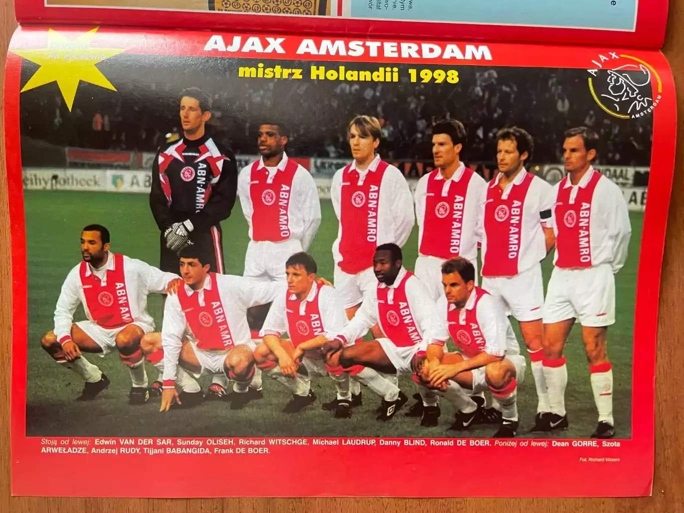 Журнал. Футбол Pilka Nozna N16/ 1998.Постер Аякс,Хорватія,Рауль,Окоча. 1