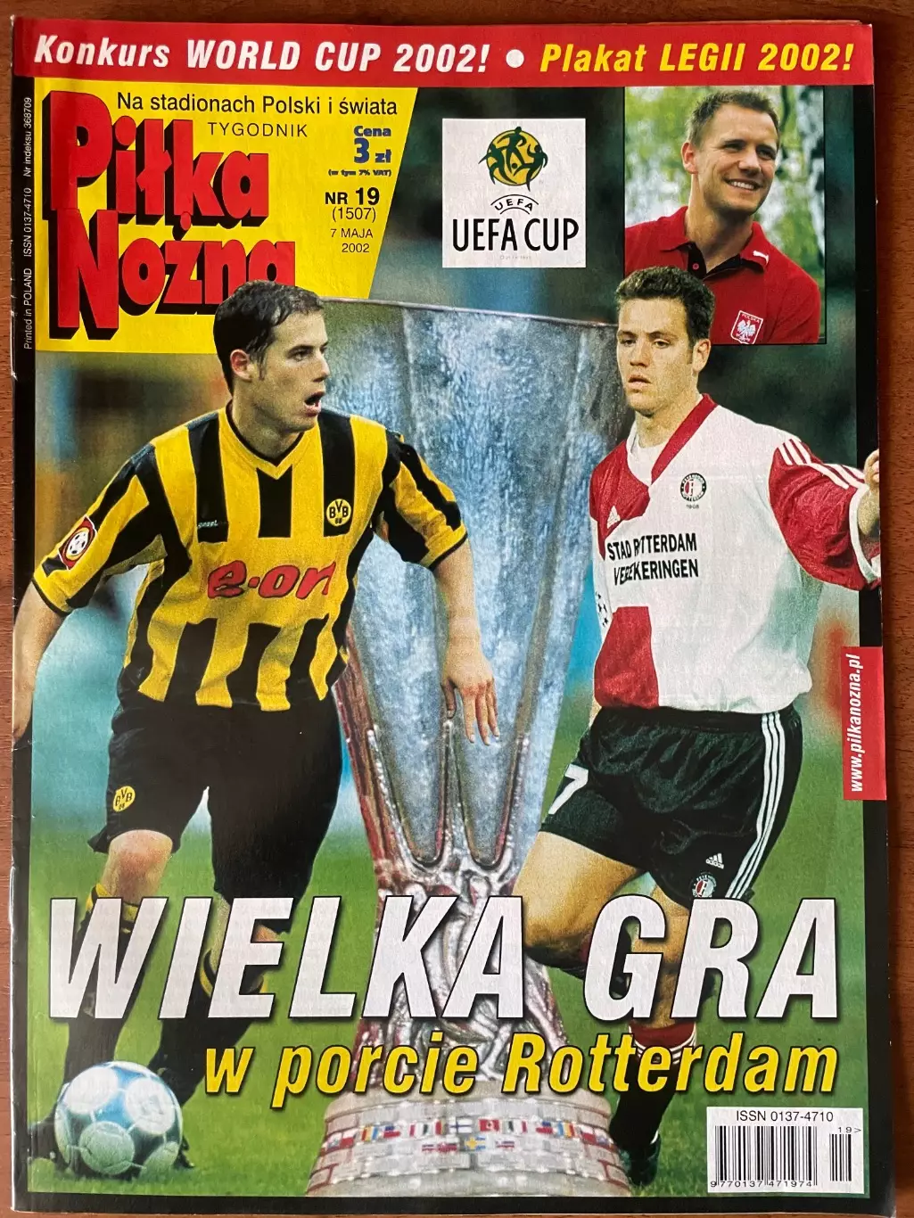 Журнал. Футбол Pilka Nozna N19/ 2002.Постер Легія