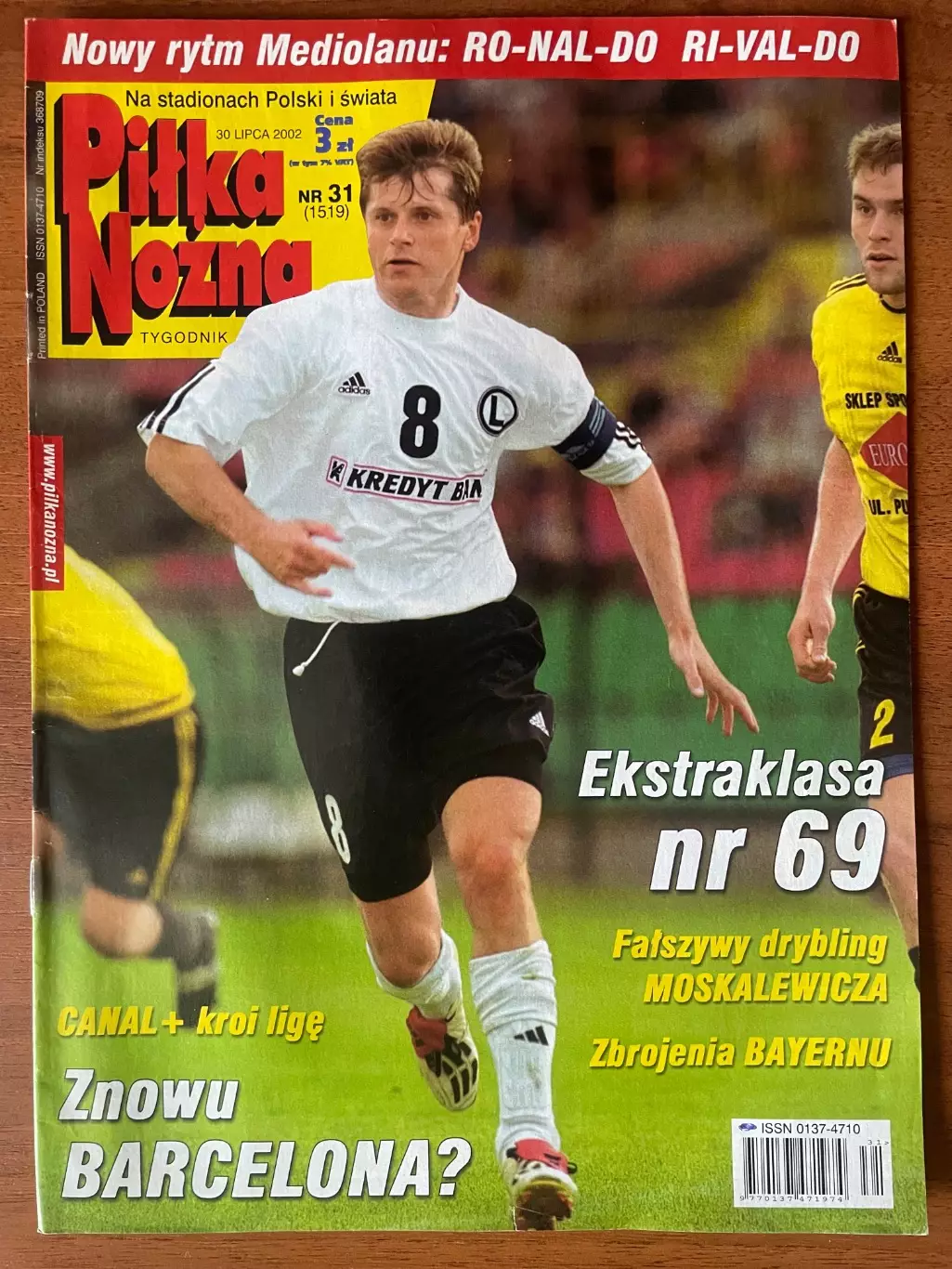 Журнал. Футбол Pilka Nozna N31/ 2002.Постер Туреччина