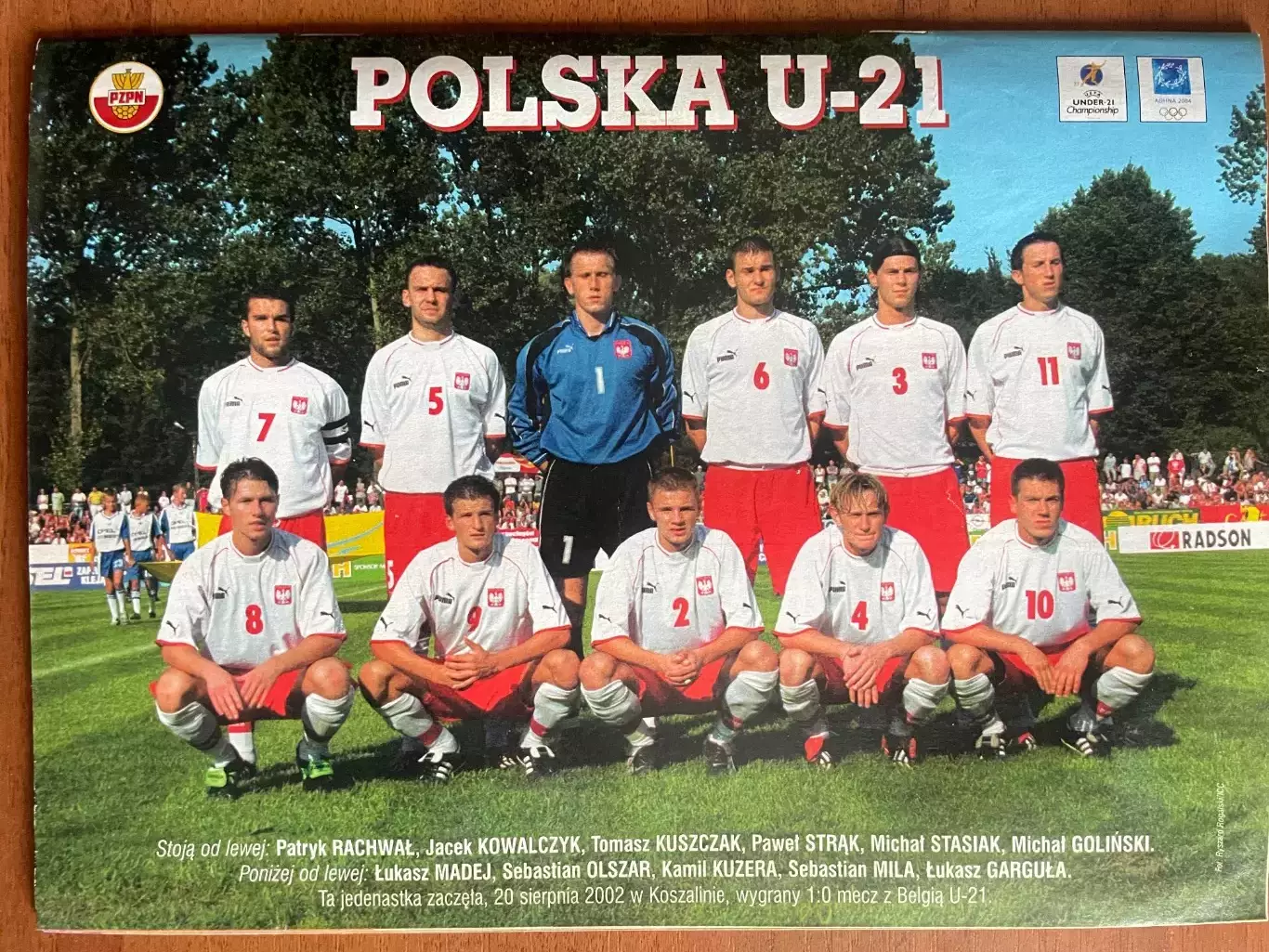 Журнал. Футбол Pilka Nozna N35/ 2002.Постер Англія 2