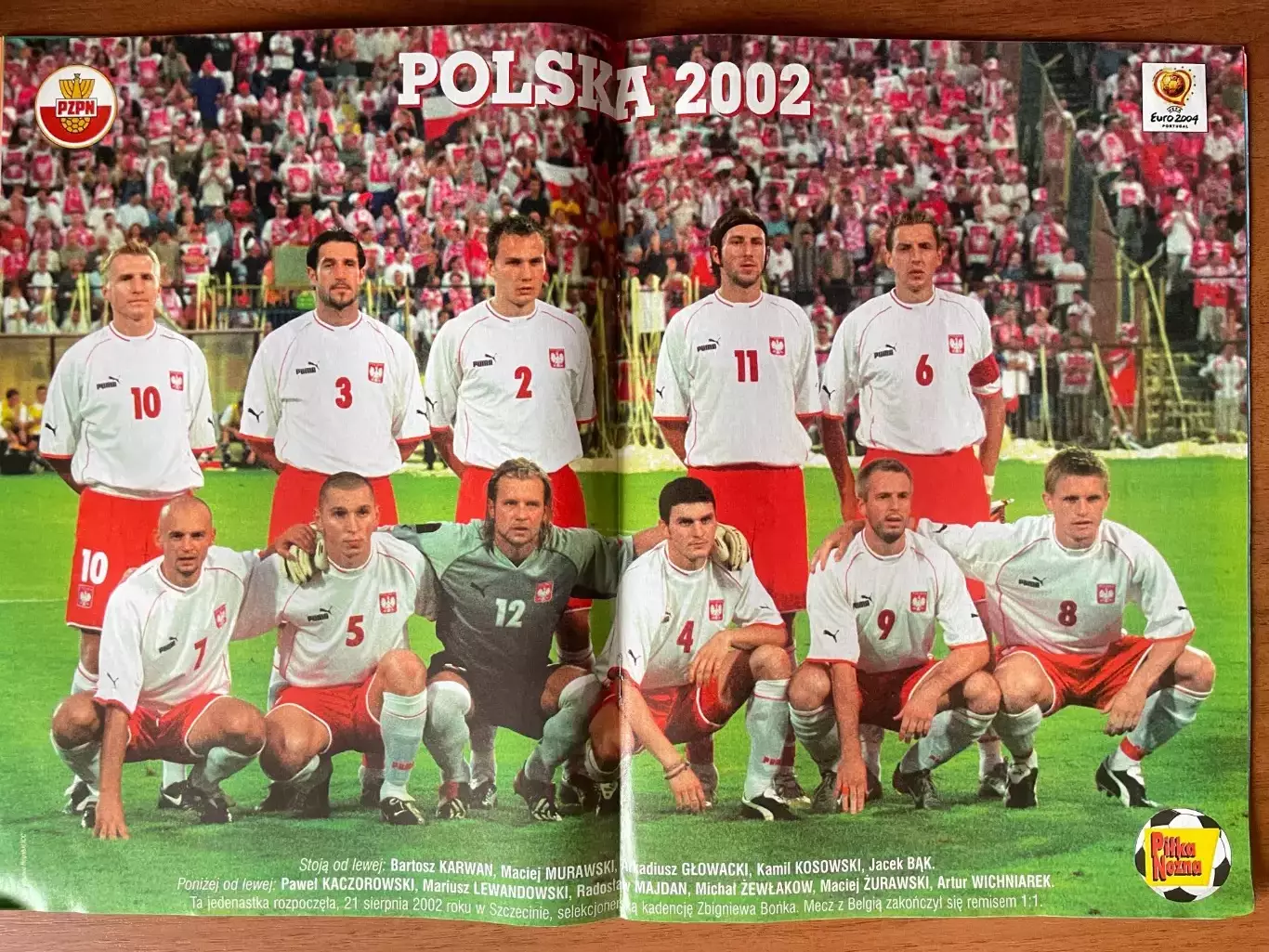 Журнал. Футбол Pilka Nozna N36/ 2002.Постер Польща 1