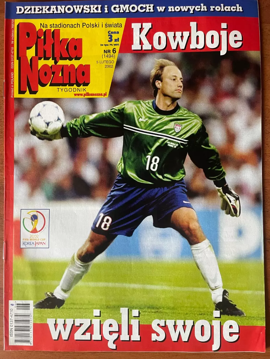 Журнал. Футбол Pilka Nozna N6/ 2002.