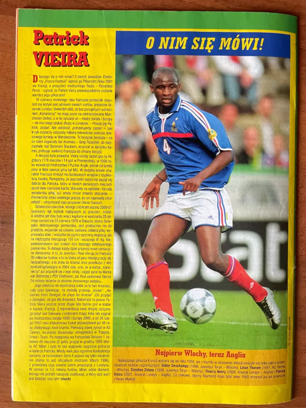 Журнал. Футбол Pilka Nozna N4/ 2002.Постер Ірландія,Кін 3