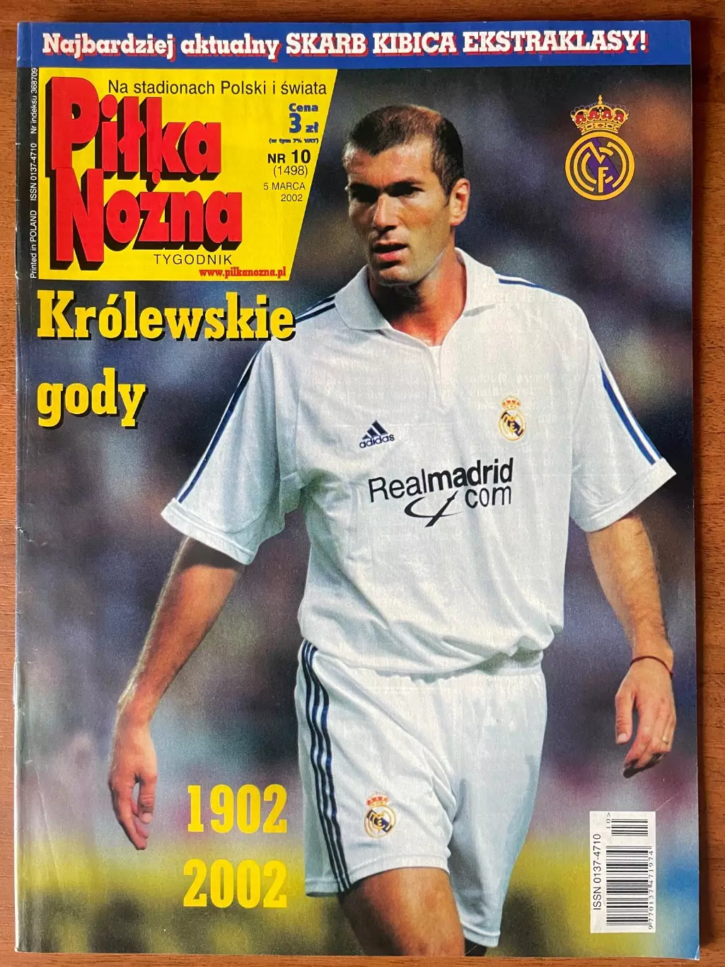 Журнал. Футбол Pilka Nozna N10/ 2002.Постер Реал