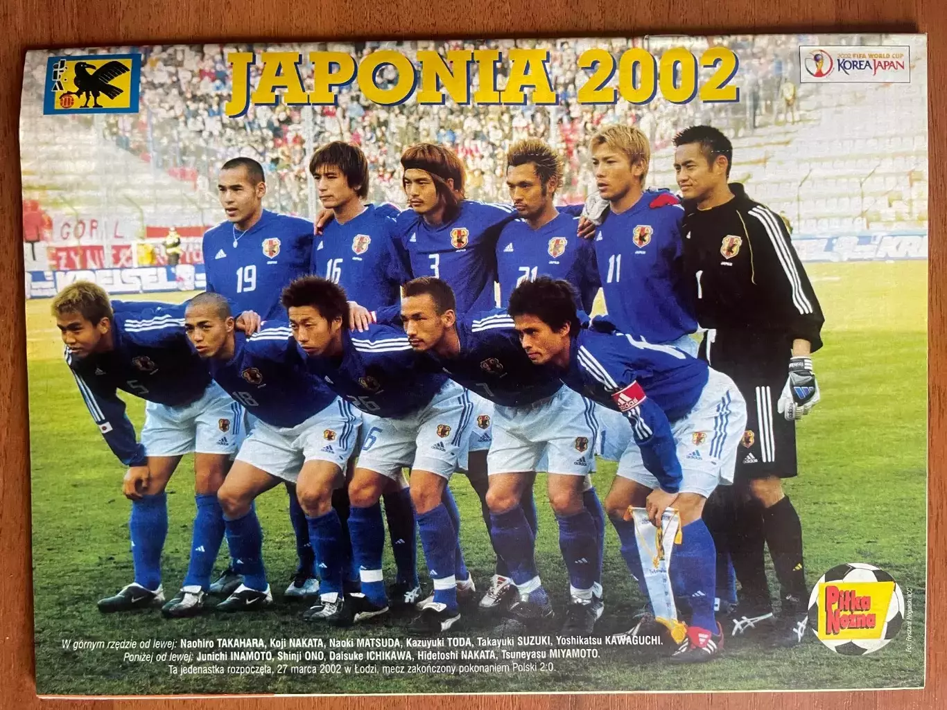 Журнал. Футбол Pilka Nozna N14/ 2002.Постер Японія 1