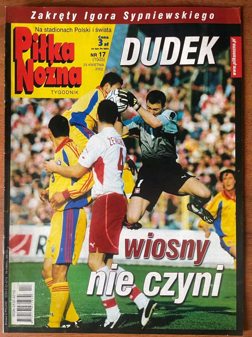 Журнал. Футбол Pilka Nozna N17/ 2002.Постер Італія