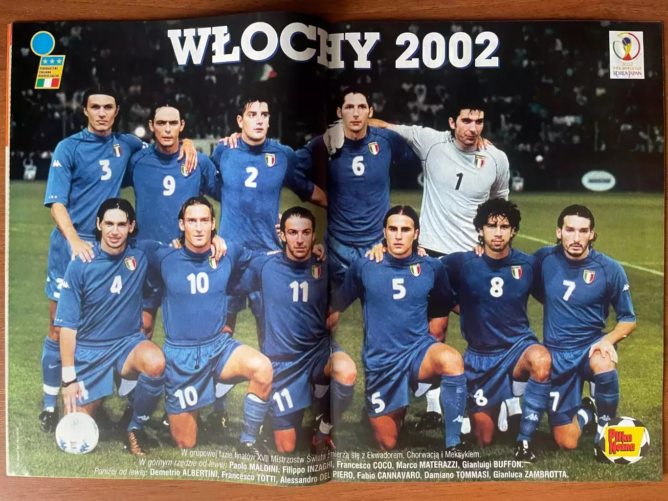 Журнал. Футбол Pilka Nozna N17/ 2002.Постер Італія 1