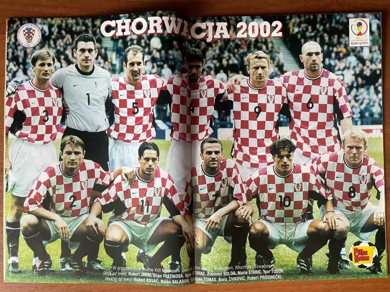 Журнал. Футбол Pilka Nozna N16/ 2002.Постер Хорватія 1