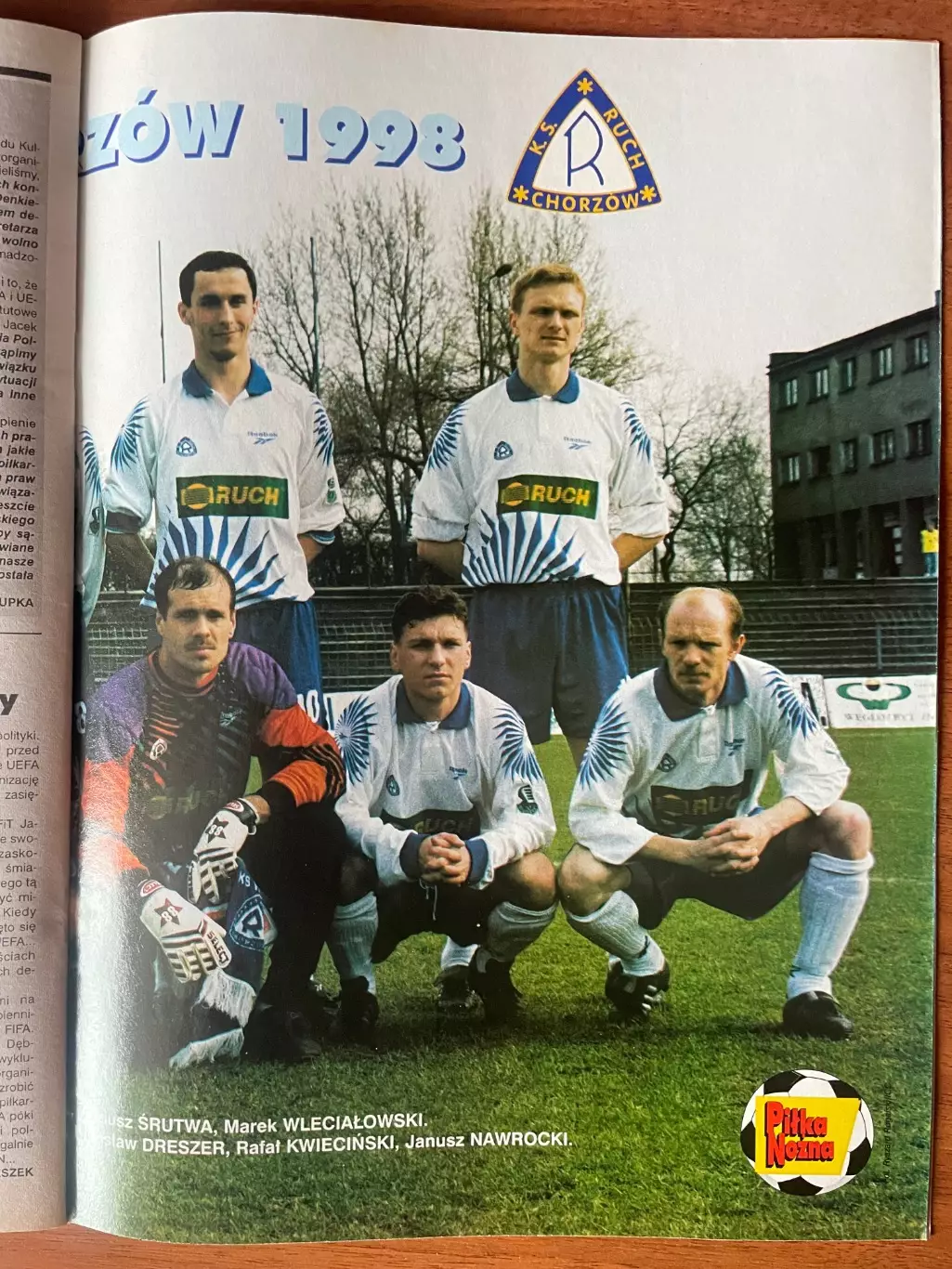 Журнал. Футбол Pilka Nozna N17/ 1998.Постер Зеєдорф,Рух,Сталенс. 3