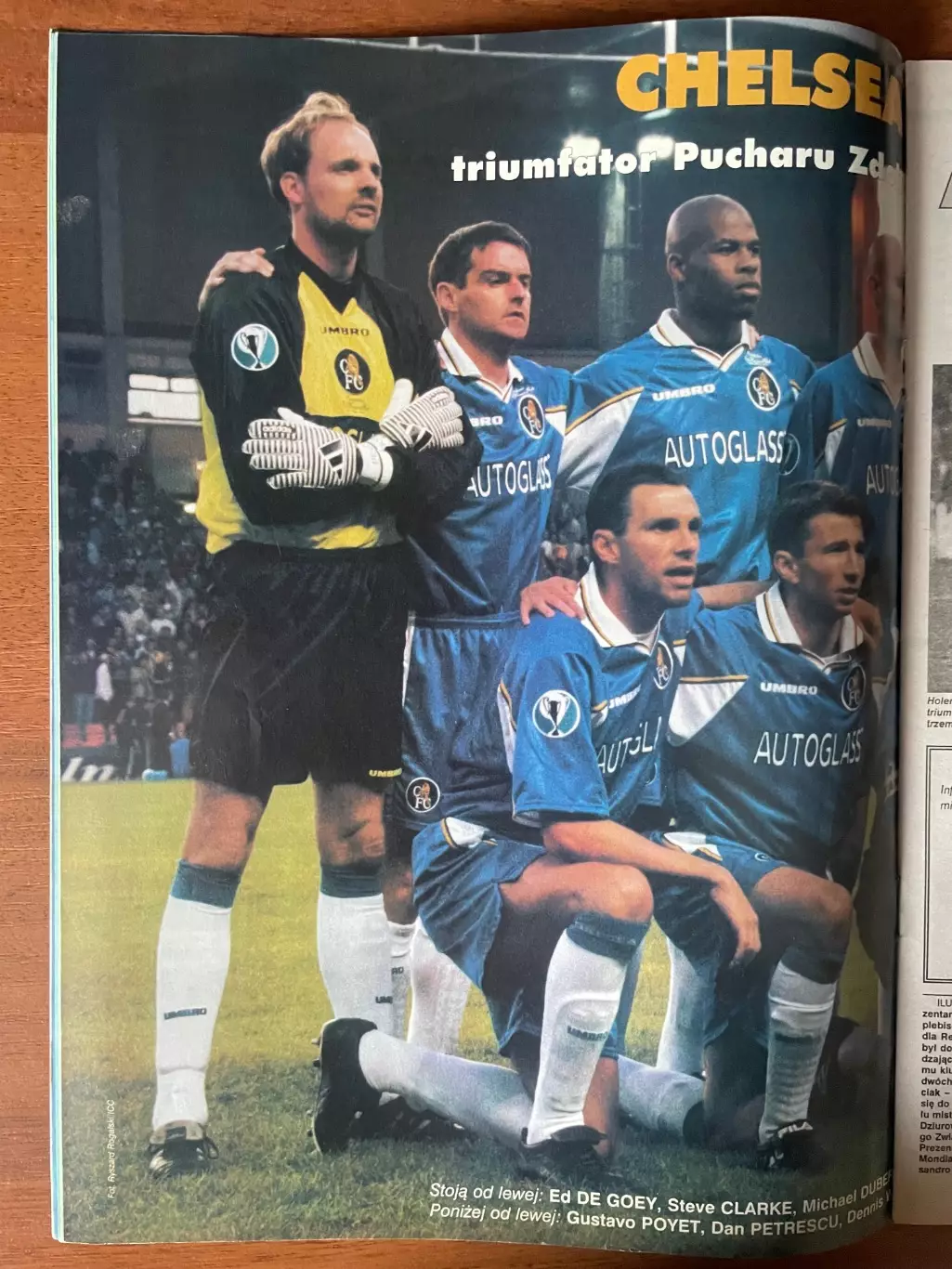 Журнал. Футбол Pilka Nozna N21/ 1998.Постер Челсі. 1