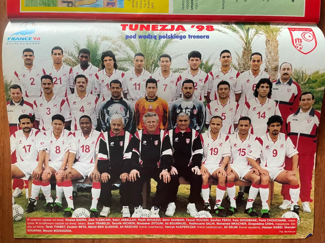 Журнал. Футбол Pilka Nozna N23/ 1998.Постер Польща,Туніс,Вієйра. 3