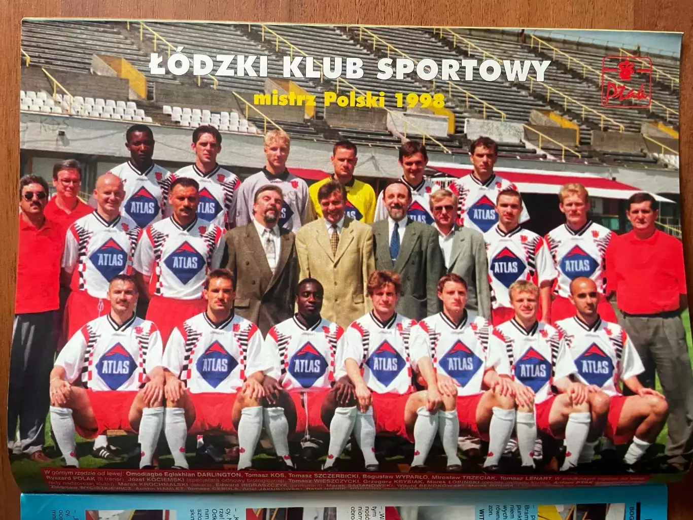 Журнал. Футбол Pilka Nozna N25/ 1998.Постер Ланс,Аміка,Лізаразю. 6