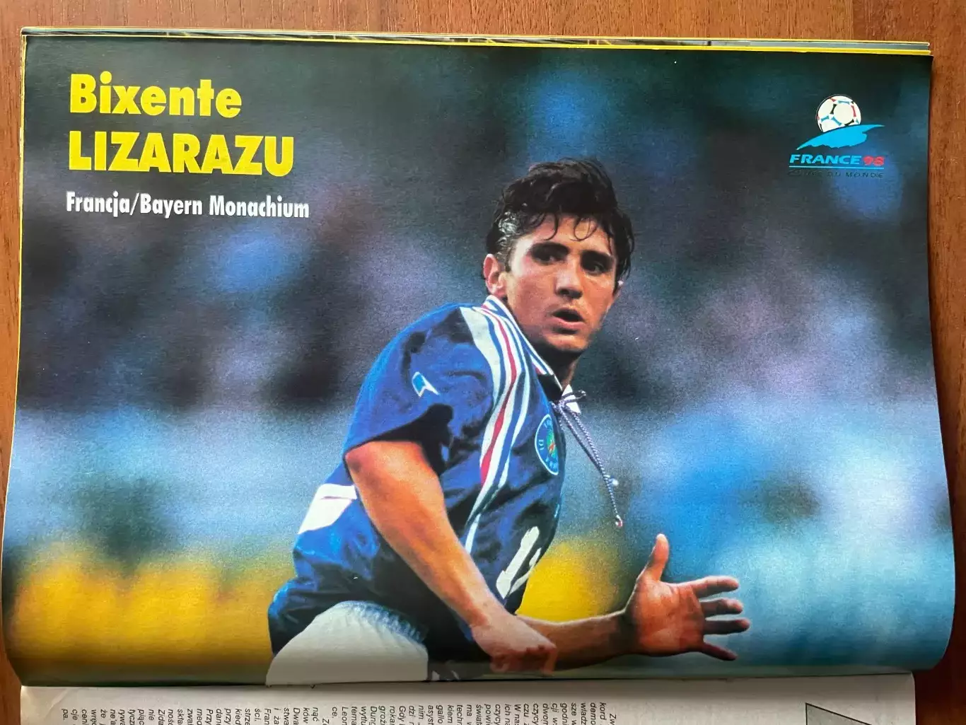 Журнал. Футбол Pilka Nozna N25/ 1998.Постер Ланс,Аміка,Лізаразю. 2