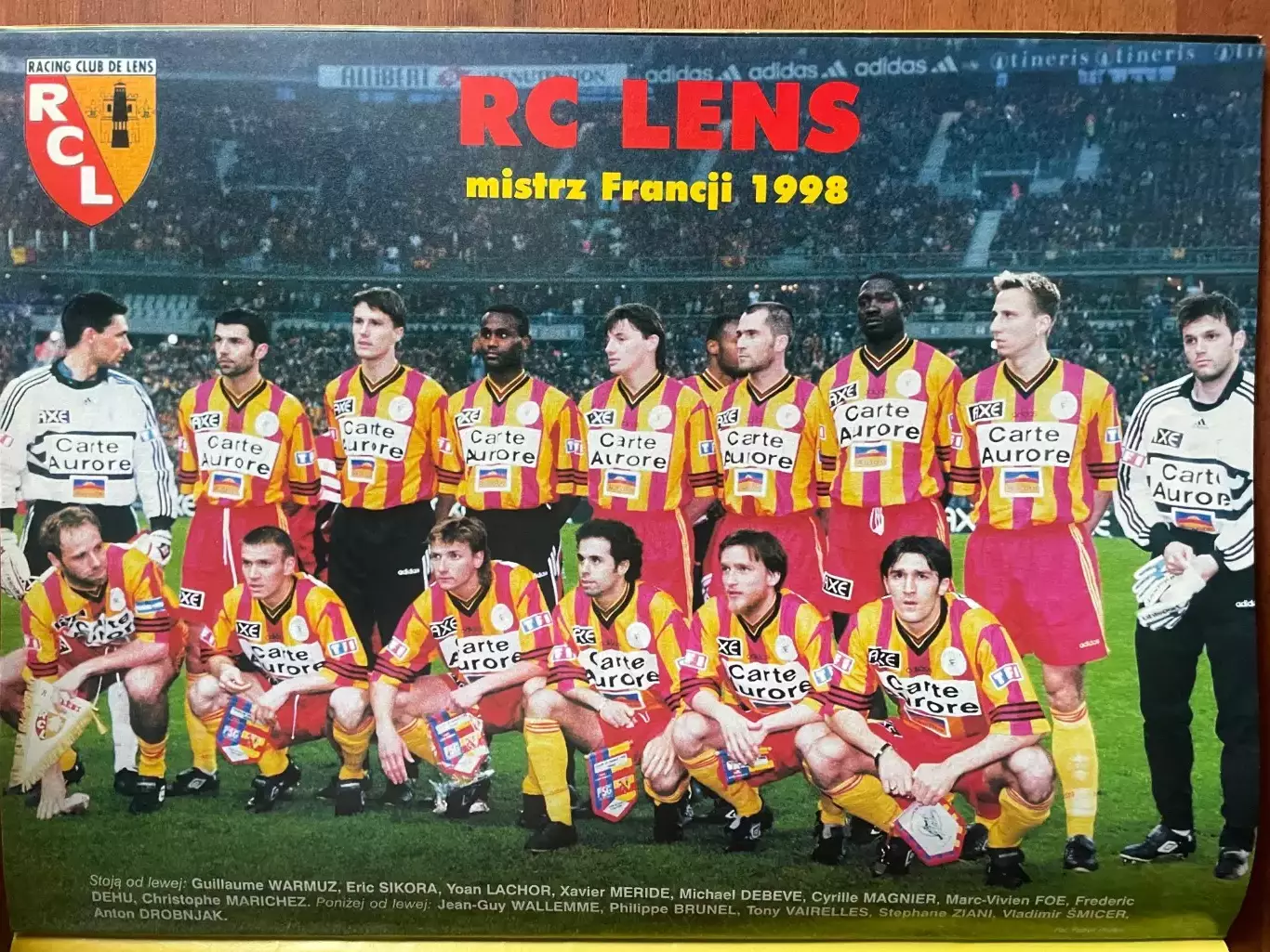 Журнал. Футбол Pilka Nozna N25/ 1998.Постер Ланс,Аміка,Лізаразю. 1