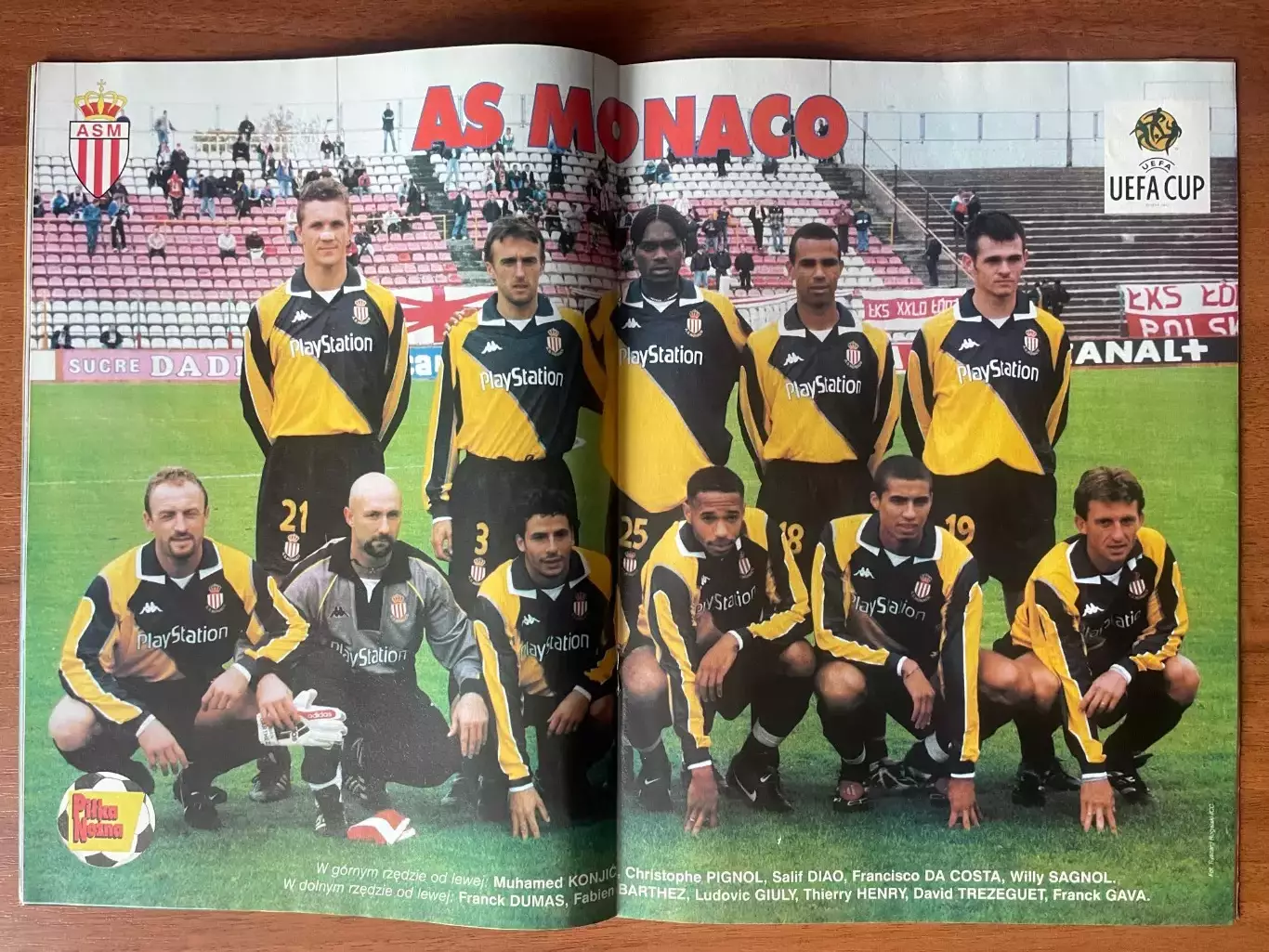 Журнал. Футбол Pilka Nozna N40/ 1998.Постер Ювентус,Монако. 1