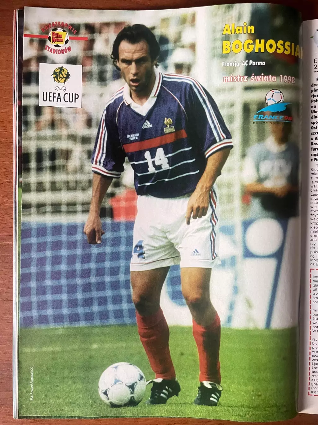 Журнал. Футбол Pilka Nozna N42/ 1998.Постер Польща,Богоссян. 2