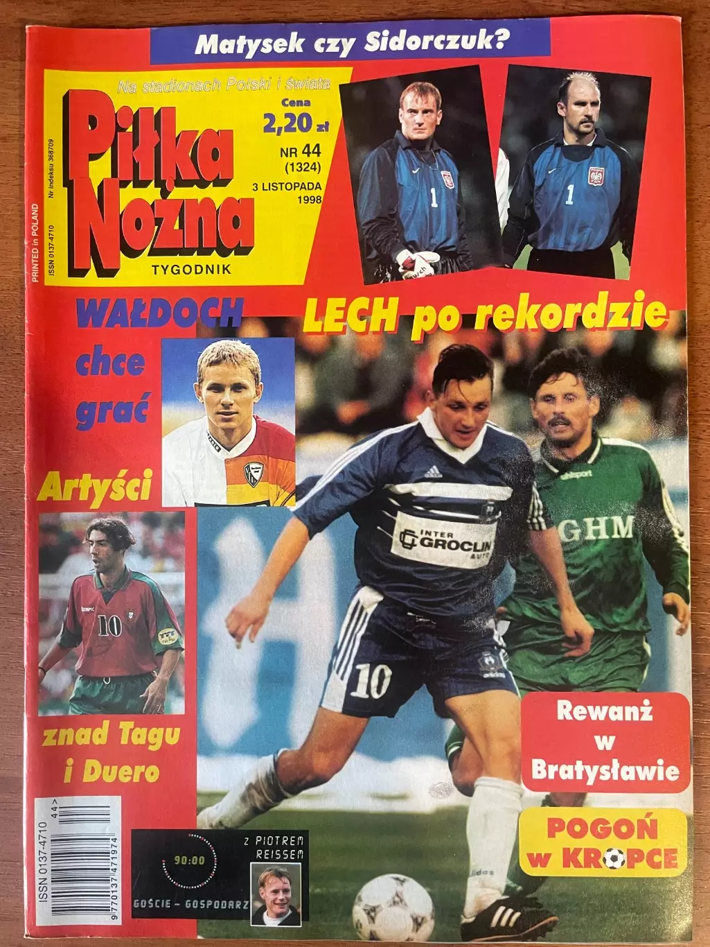 Журнал. Футбол Pilka Nozna N44/ 1998.Постер Німеччина,Тюрам.