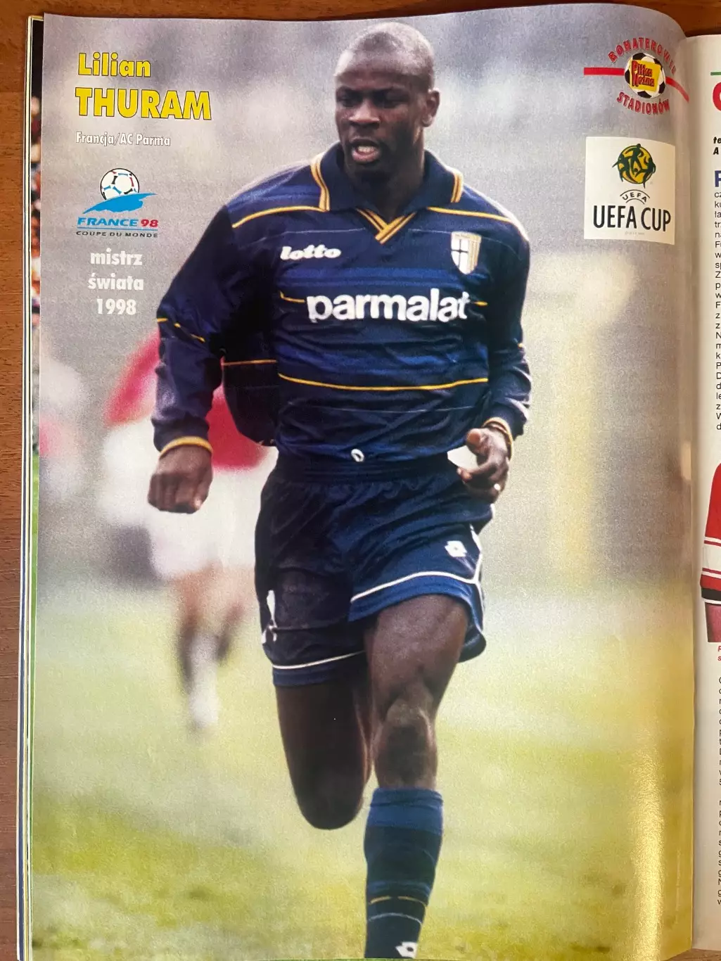 Журнал. Футбол Pilka Nozna N44/ 1998.Постер Німеччина,Тюрам. 3