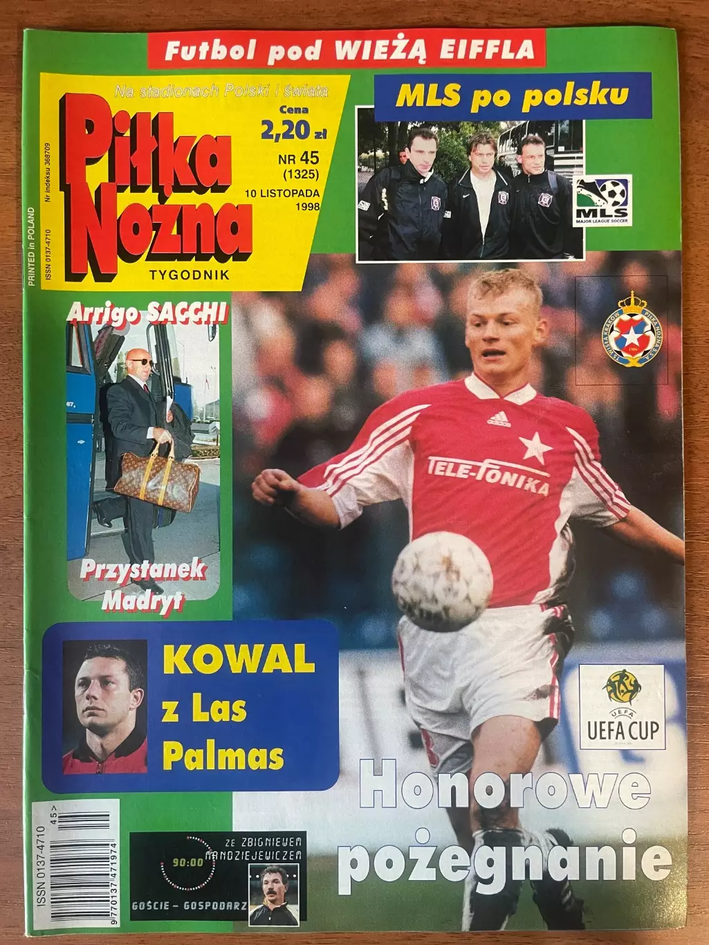 Журнал. Футбол Pilka Nozna N45/ 1998.Постер Чілі,Батістута.