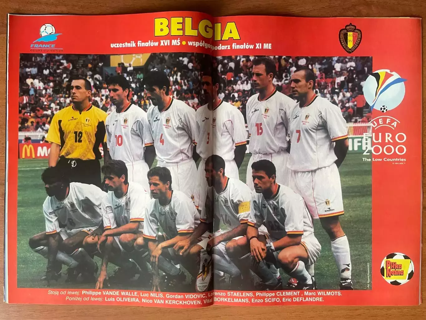 Журнал. Футбол Pilka Nozna N46/ 1998.Постер Бельгія,Бекхем. 3
