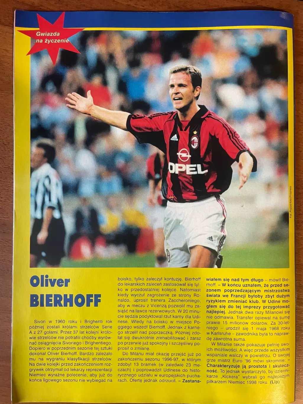 Журнал. Футбол Pilka Nozna N47/ 1998.Постер Польща,Жинола. 5