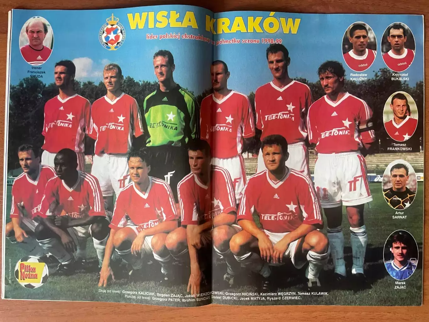 Журнал. Футбол Pilka Nozna N48/ 1998.Постер Вісла,Сфорца. 1