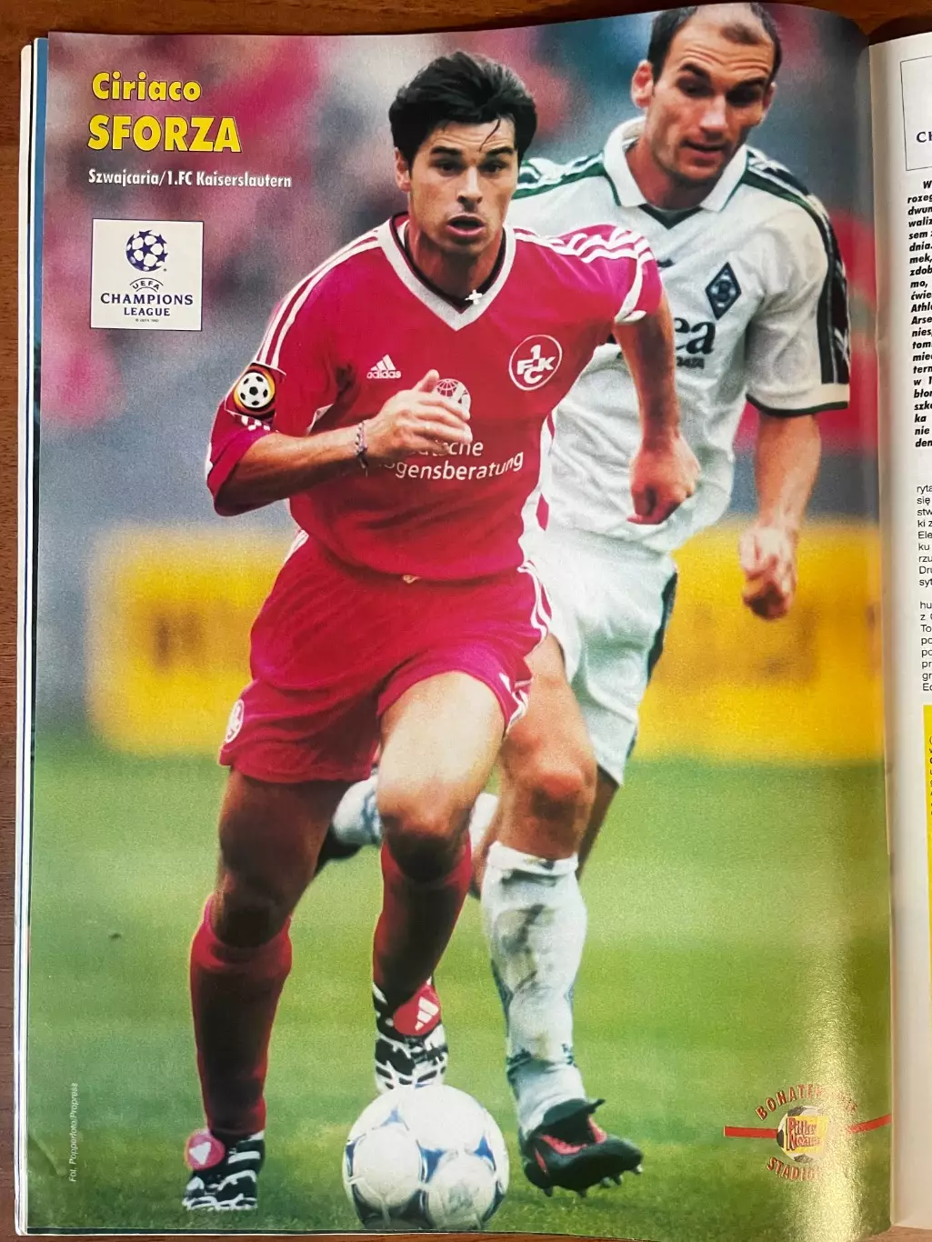 Журнал. Футбол Pilka Nozna N48/ 1998.Постер Вісла,Сфорца. 2