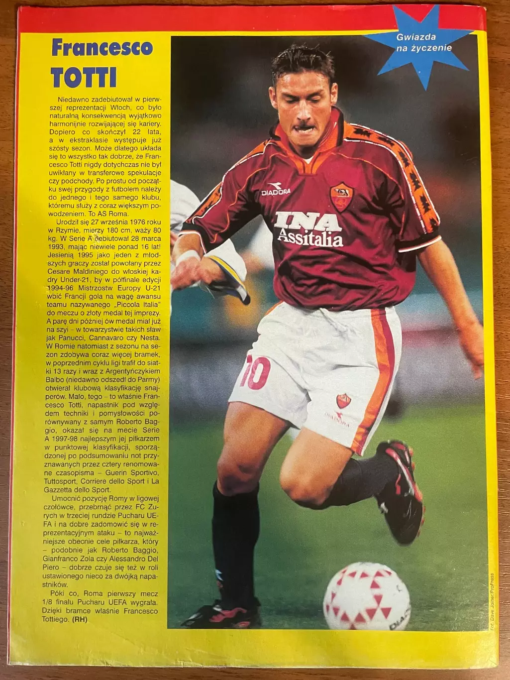 Журнал. Футбол Pilka Nozna N48/ 1998.Постер Вісла,Сфорца. 5