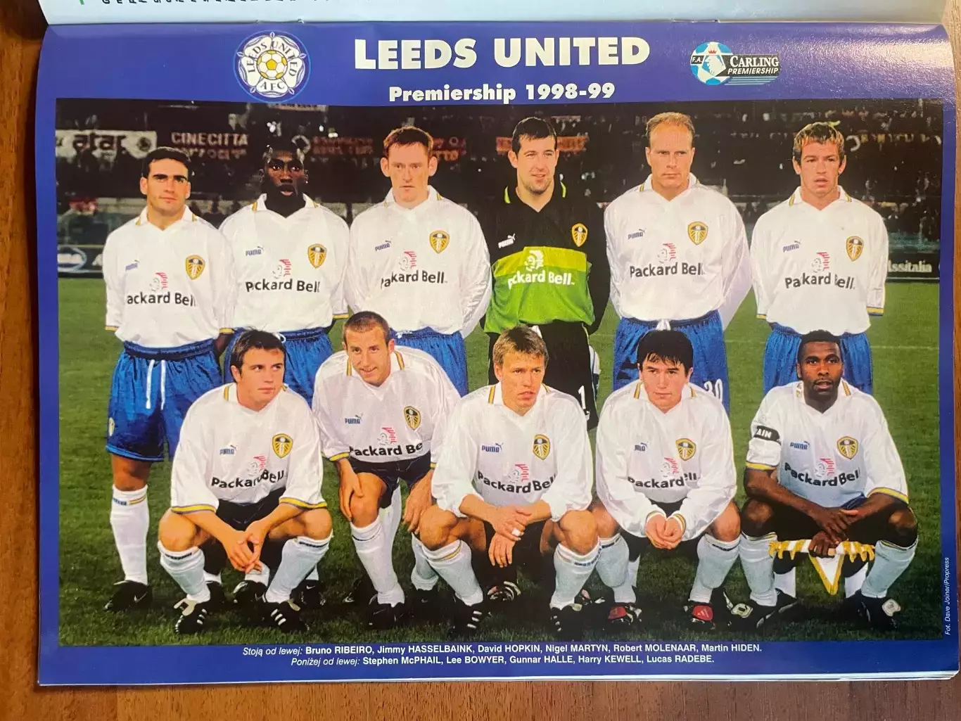 Журнал. Футбол Pilka Nozna N49/ 1998.Постер Лідс,Лех. 1