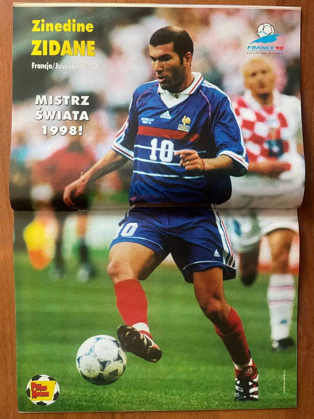 Журнал. Футбол Pilka Nozna N51/52/1998.Постер Зідан,Рауль. 1