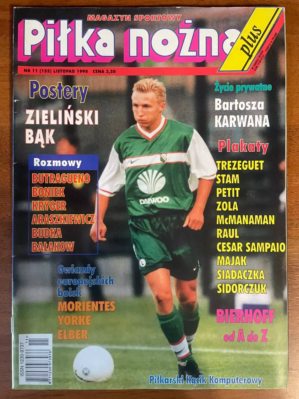 Журнал. Футбол Pilka Nozna Plus N11/ 1998.Постери..