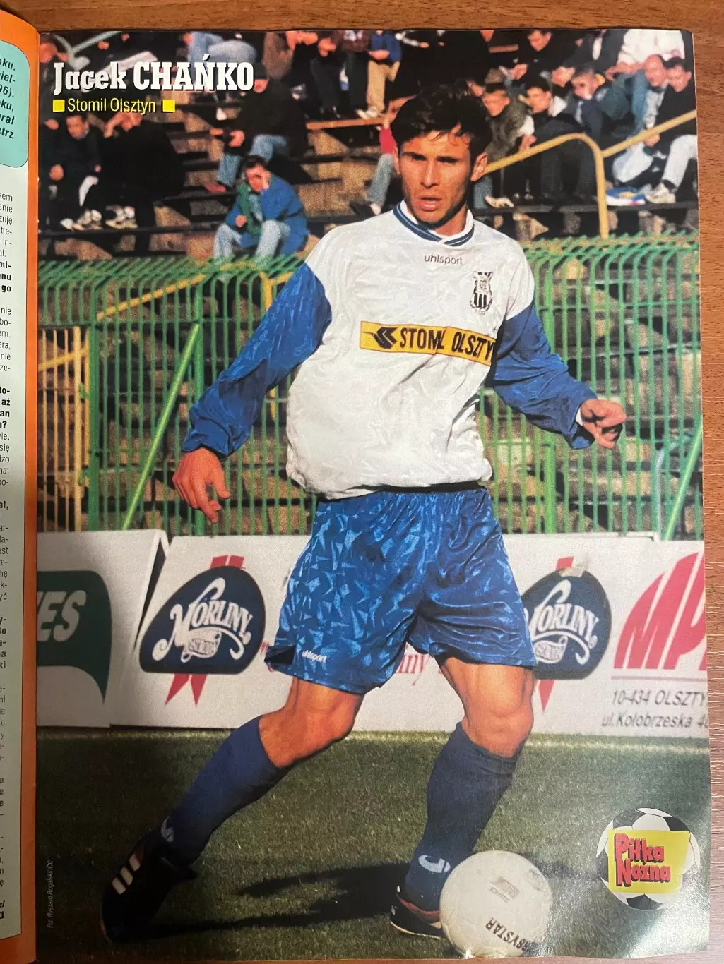 Журнал. Футбол Pilka Nozna N7/1999 Постер Хедман,Кемпбелл,Бьорклунд,Сімен. 1