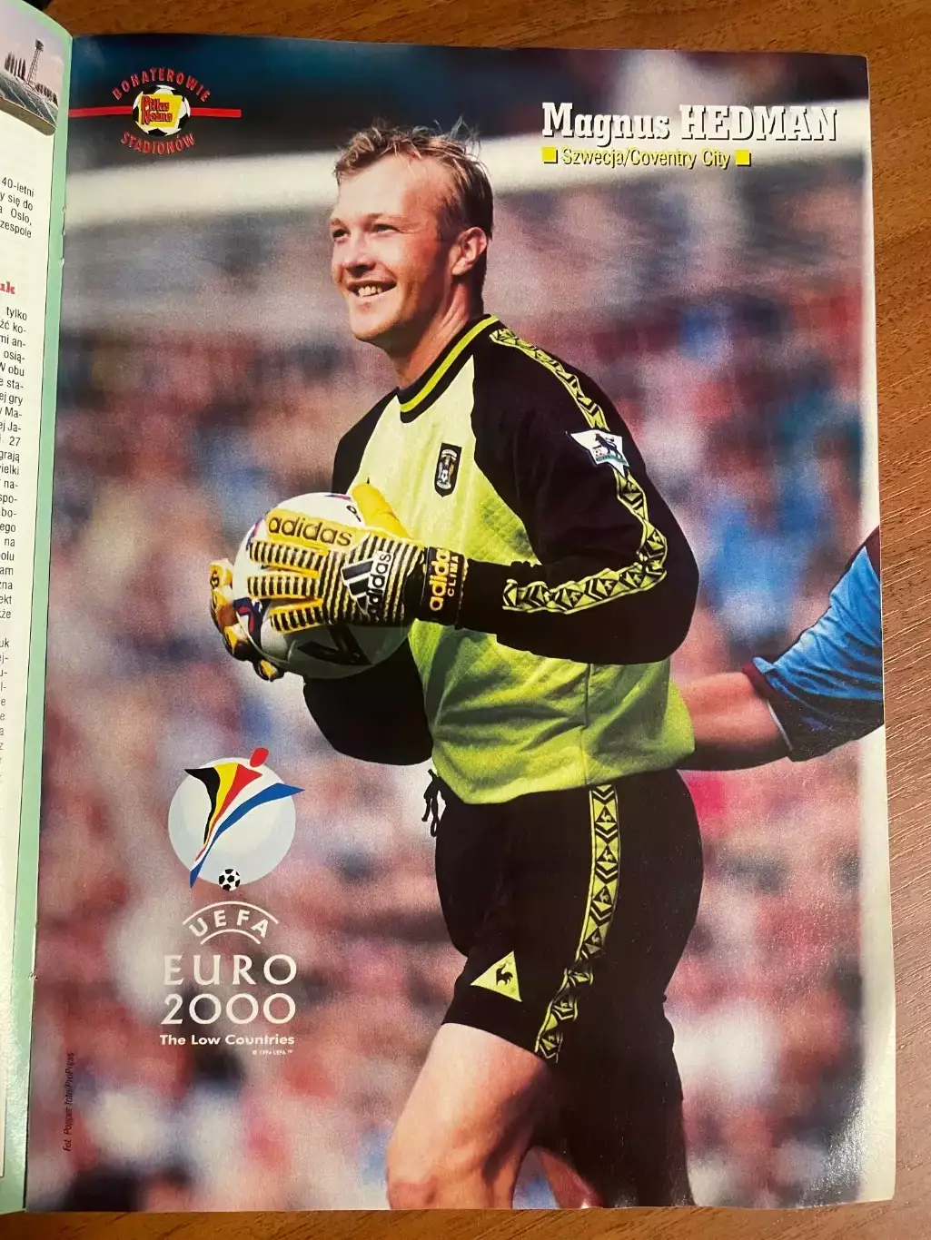 Журнал. Футбол Pilka Nozna N7/1999 Постер Хедман,Кемпбелл,Бьорклунд,Сімен. 2