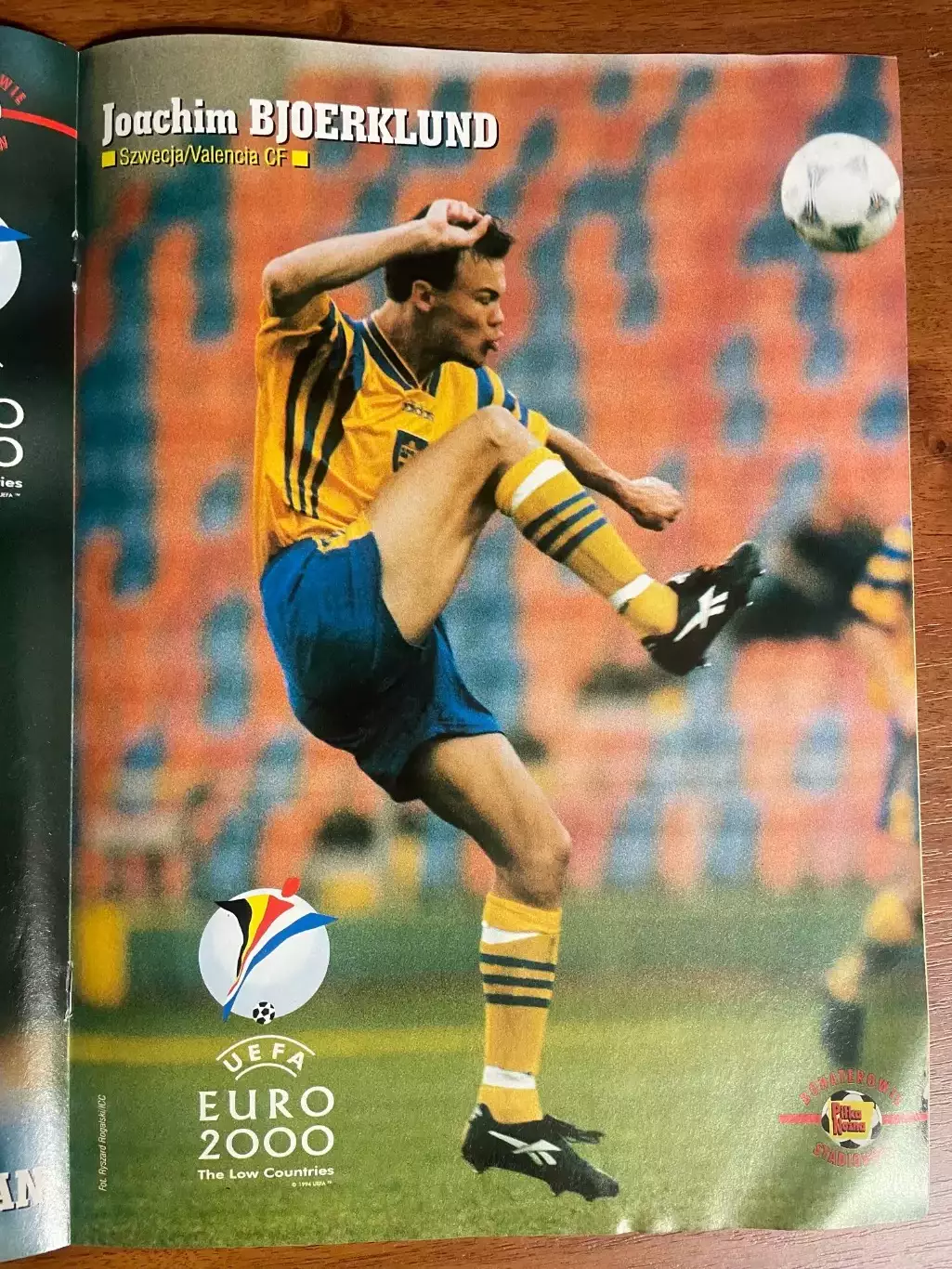 Журнал. Футбол Pilka Nozna N7/1999 Постер Хедман,Кемпбелл,Бьорклунд,Сімен. 4