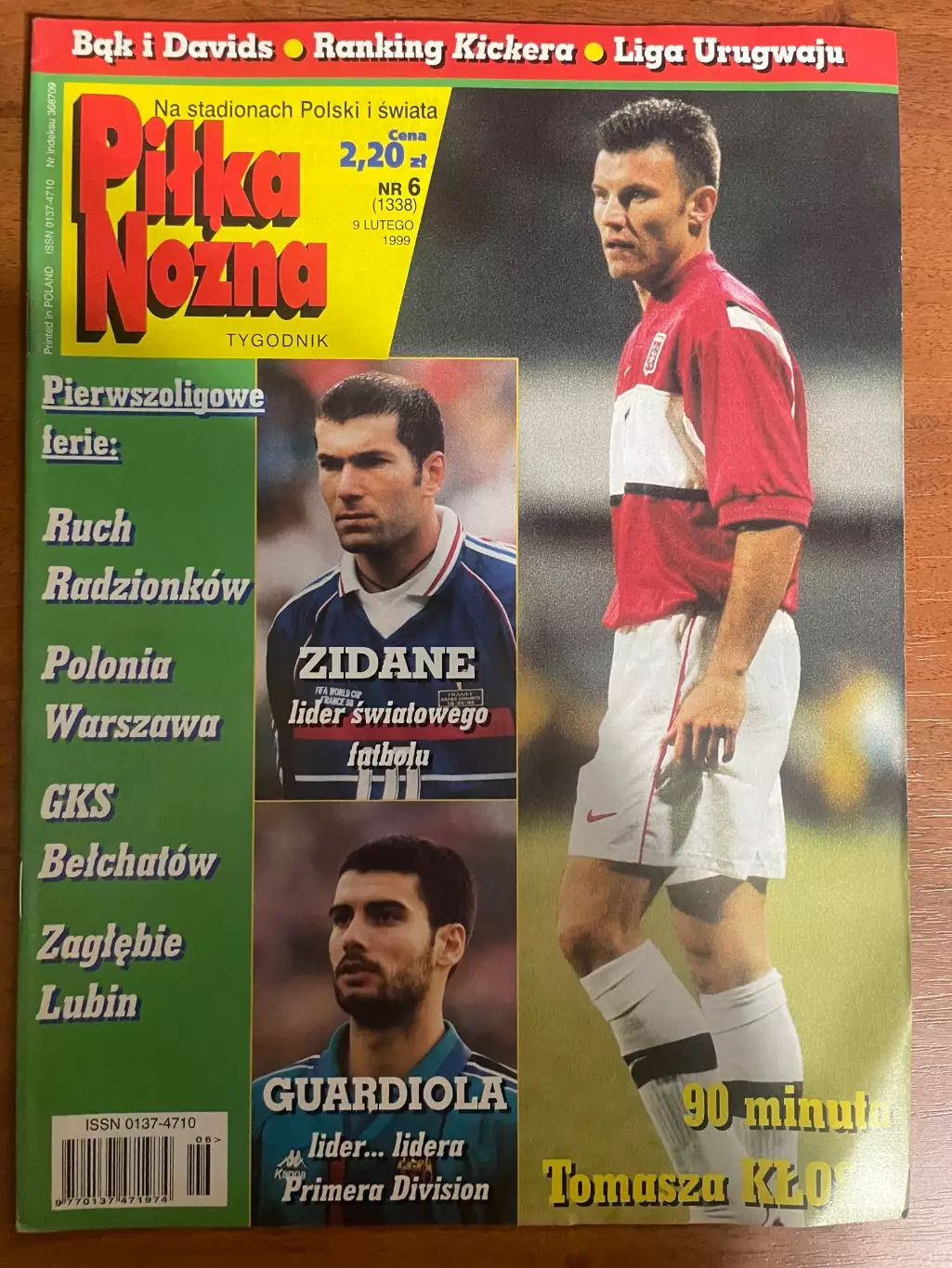 Журнал. Футбол Pilka Nozna N6/1999 Постер Баварія,Анрі,Гурнік