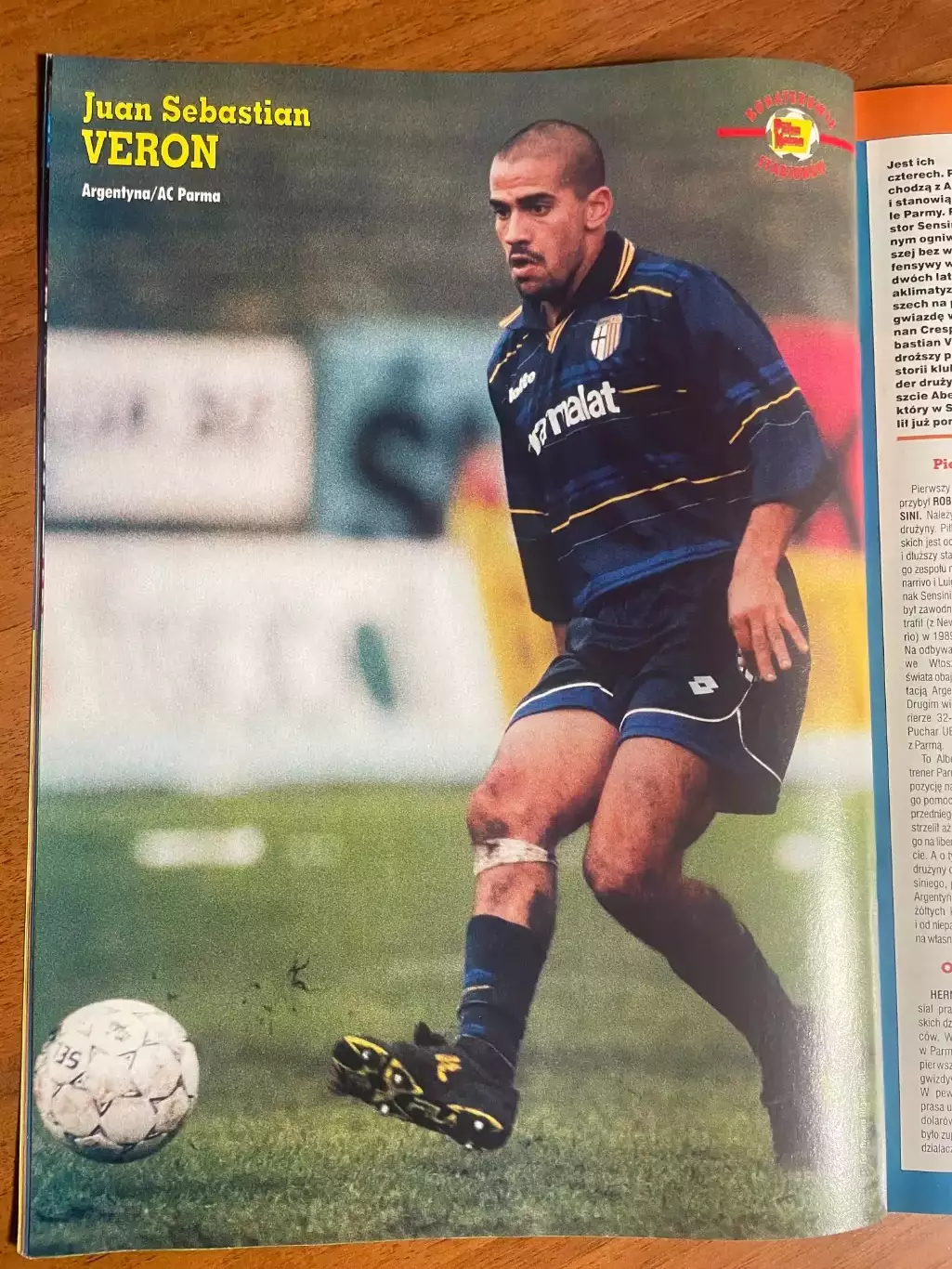 Журнал. Футбол Pilka Nozna N4/1999 Постер Корея,Верон.. 2