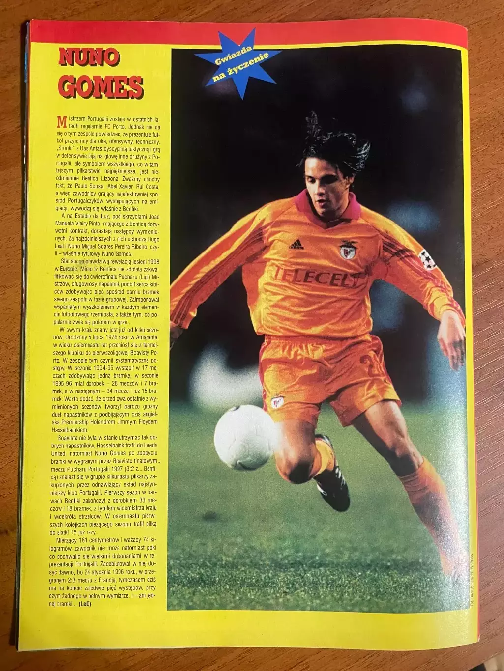 Журнал. Футбол Pilka Nozna N4/1999 Постер Корея,Верон.. 5
