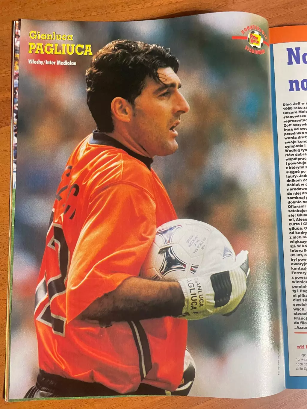 Журнал. Футбол Pilka Nozna N3/1999 Постер Норвегія,Пальюка,Лаудруп 3