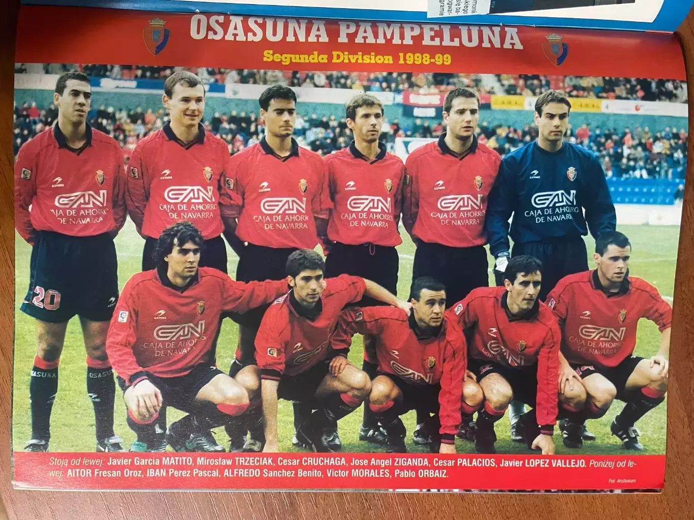 Журнал. Футбол Pilka Nozna N1/1999 Постер Данія,Макманаман,Осасуна 2