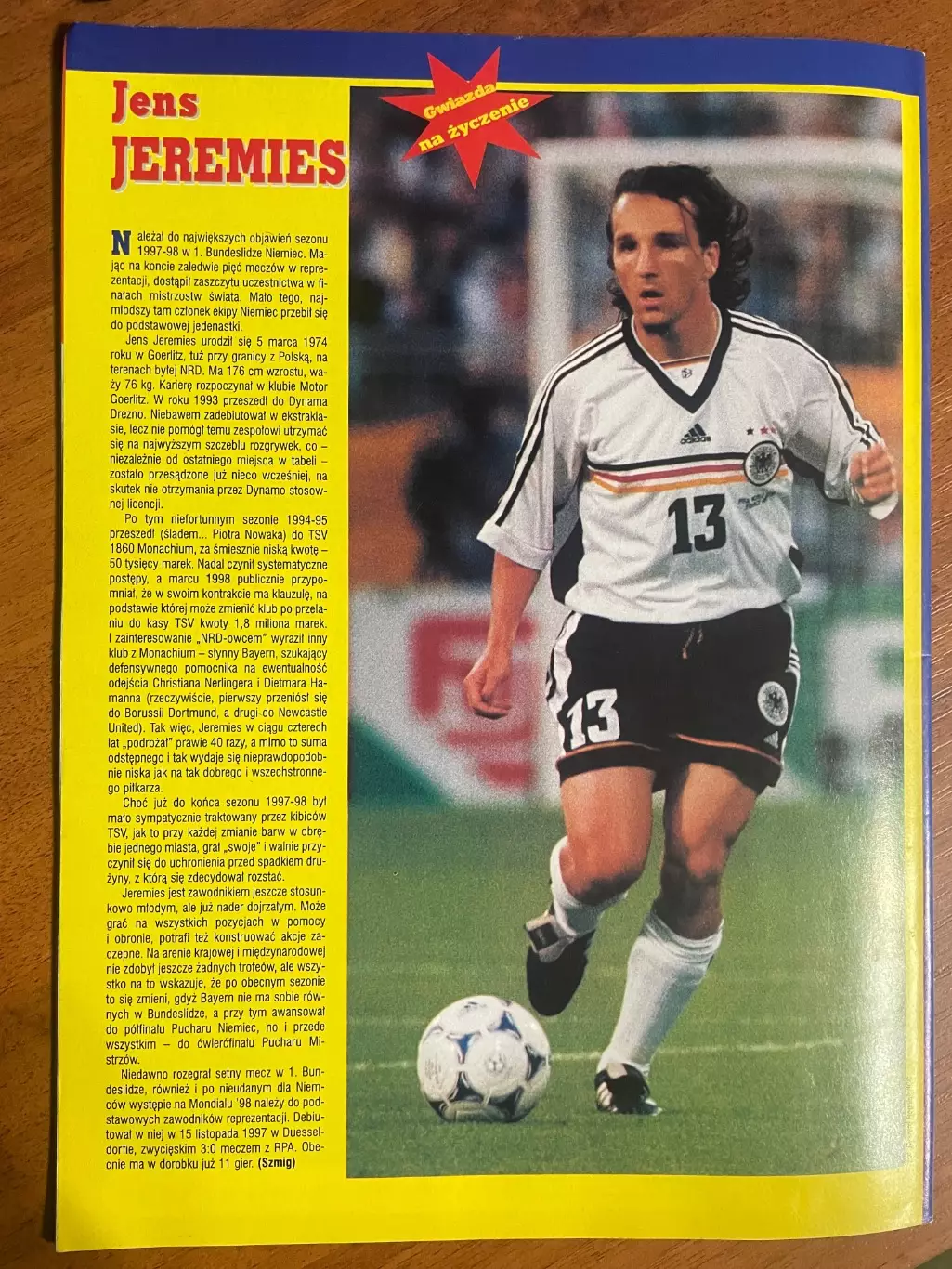 Журнал. Футбол Pilka Nozna N1/1999 Постер Данія,Макманаман,Осасуна 5