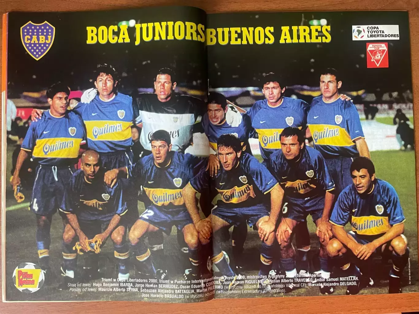 Журнал. Футбол Pilka Nozna N8/2001.Постер Бока Хуніорс 1