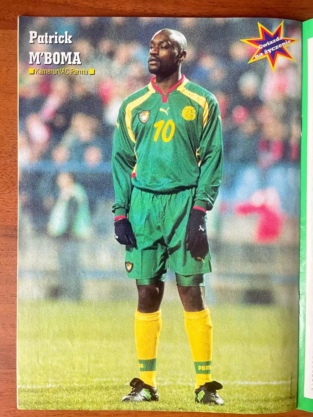 Журнал. .Футбол Pilka Nozna N48/2001.Постер Камерун 1