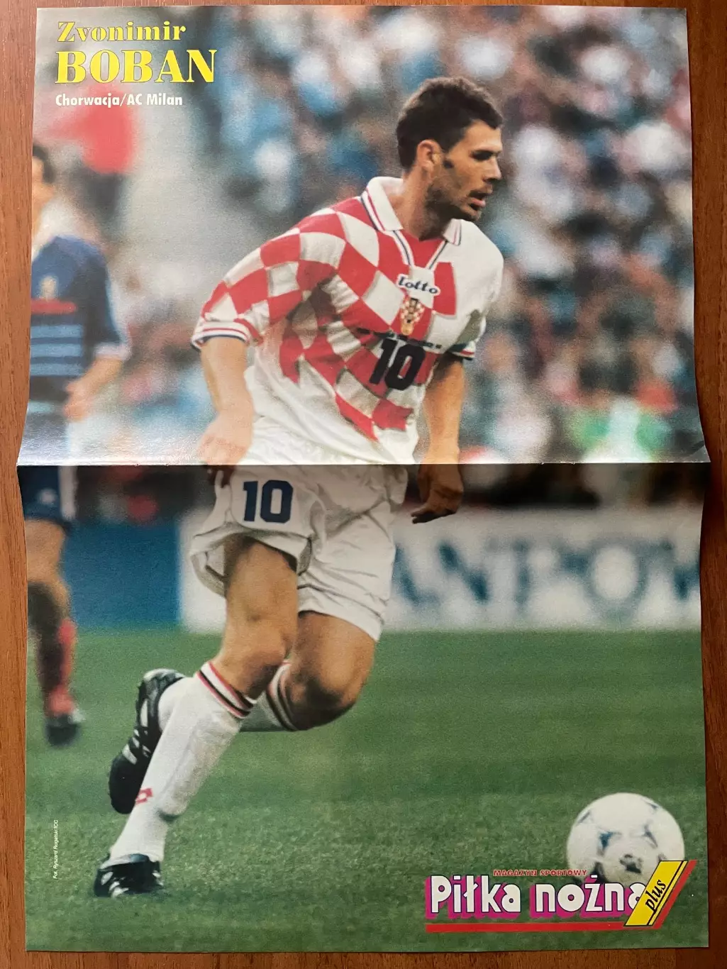 Футбол.Постер двосторонній з журналу Pilka Nozna Plus Бобан,Кандела.