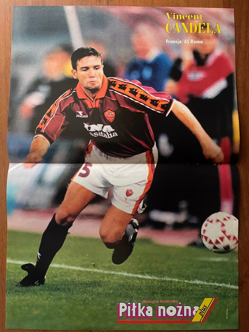 Футбол.Постер двосторонній з журналу Pilka Nozna Plus Бобан,Кандела. 1