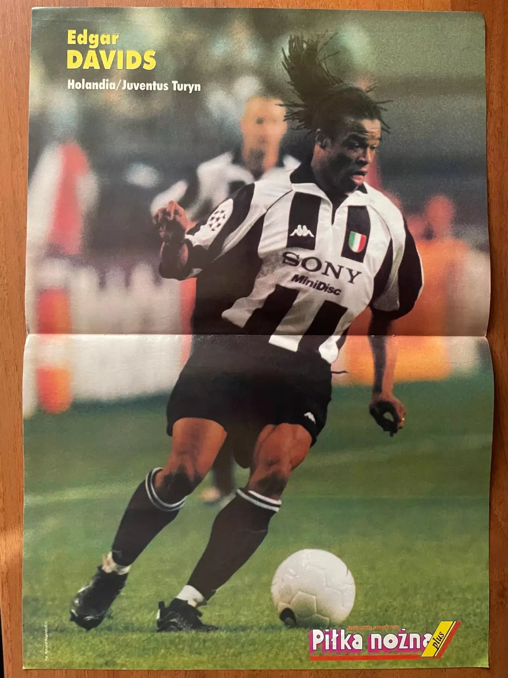 Футбол.Постер двосторонній з журналу Pilka Nozna Plus Давідс,Бекхем.