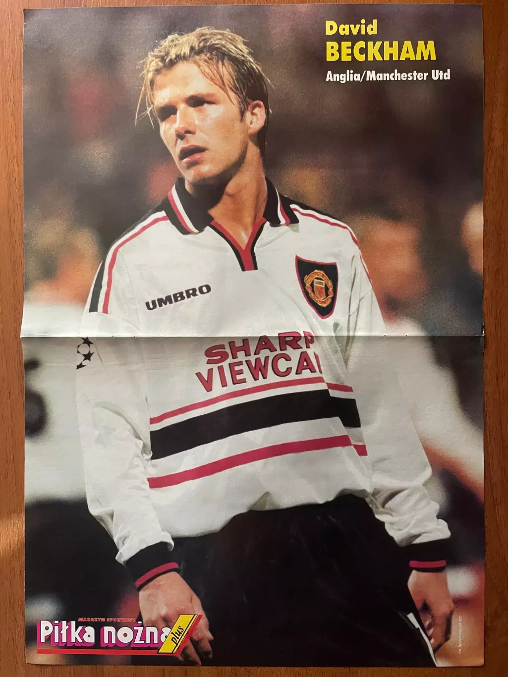 Футбол.Постер двосторонній з журналу Pilka Nozna Plus Давідс,Бекхем. 1