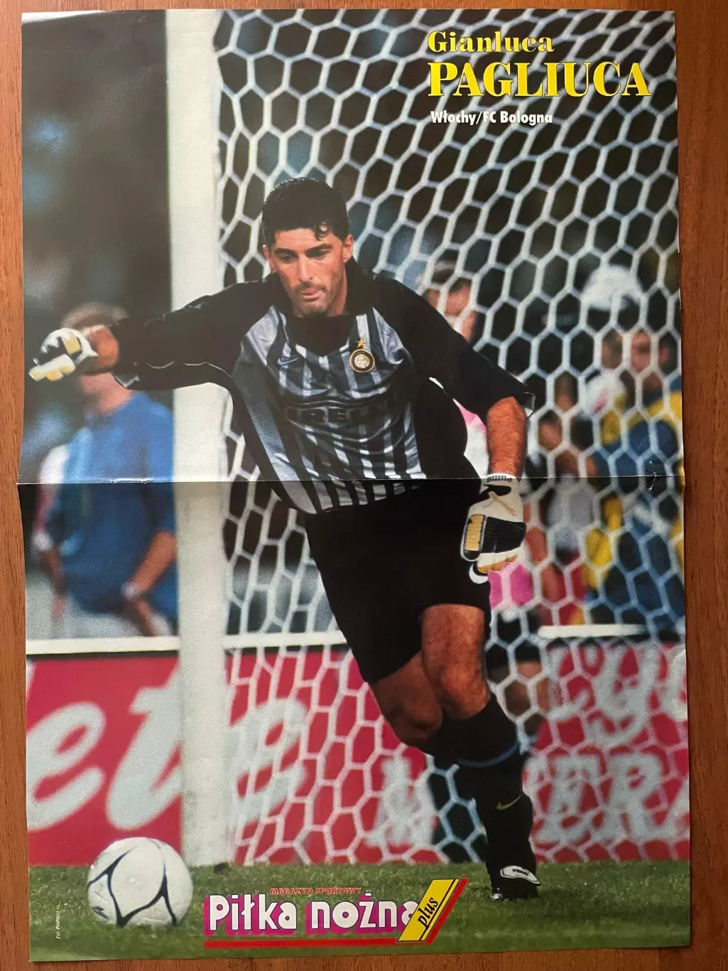 Футбол.Постер двосторонній з журналу Pilka Nozna Plus Пальюка,Люндберг.