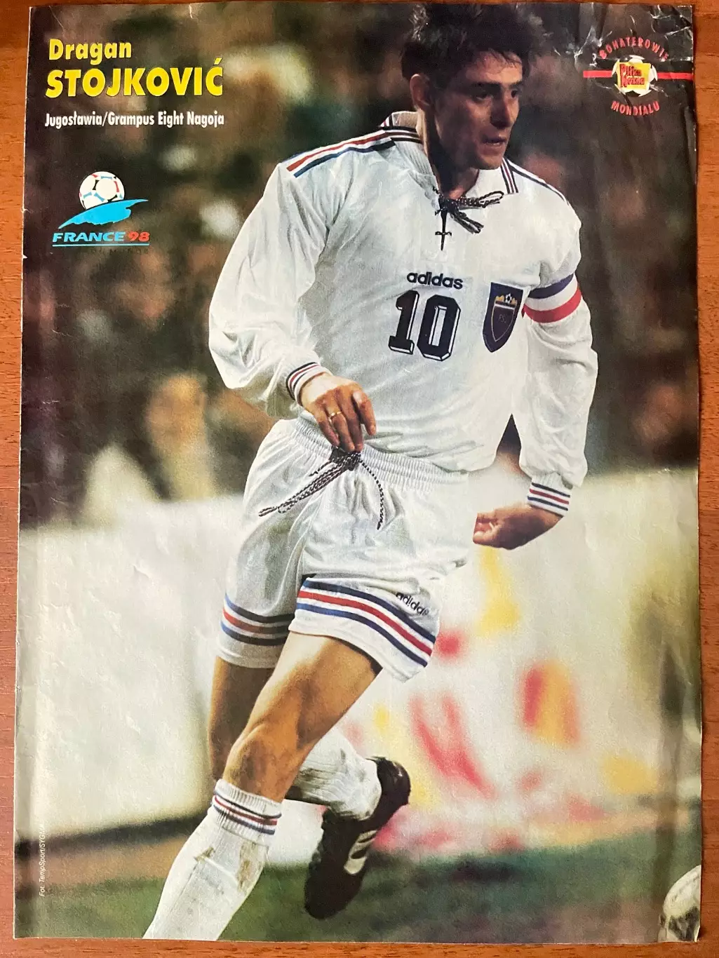 Футбол.Постер двосторонній з журналу Pilka Nozna Вієрі,Хаджи ,Стойкович. 1